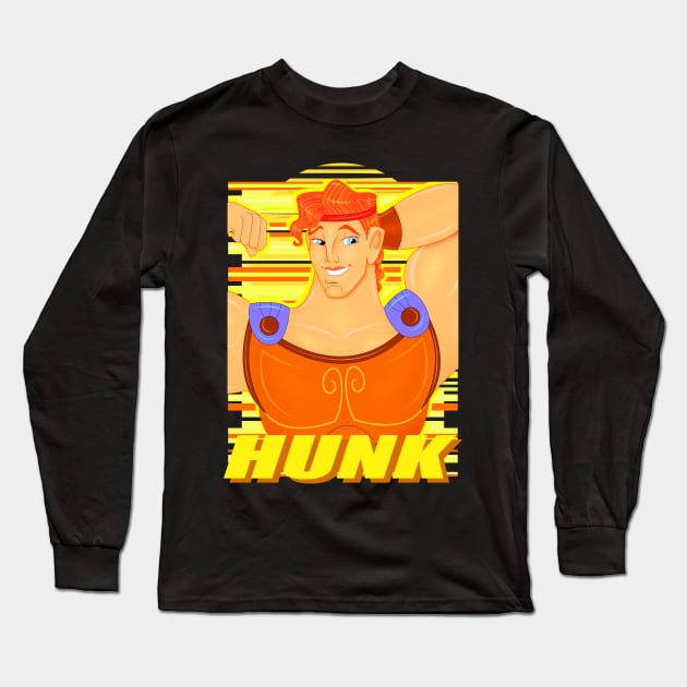 HUNK Long Sleeve T-Shirt by ryanvincentart